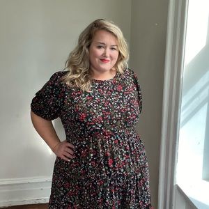 Dress w/ Floral Detail